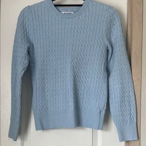 Old Navy Sky Blue Crewneck Cable Knit Sweater